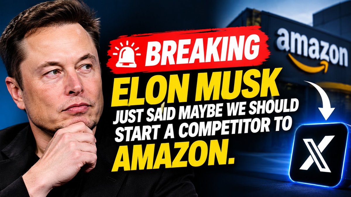 SyedBhaiWeb3's tweet photo. 🚨 Breaking

Elon Musk just said maybe we should start a competitor to Amazon.

The reason? Amazon is blocking Grok bots from ordering.

His answer was simple. Have your bot buy somewhere else.

This could be huge. Would you use an Elon owned Amazon competitor?

@elonmusk https://t.co/MT23yCeWFV