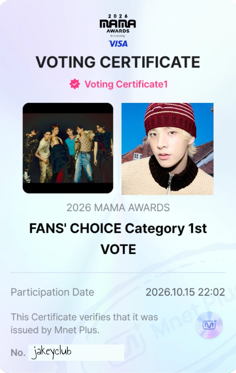 jakeyclub's tweet photo. DAY 5 🗳️ make sure to cast your votes for ENHYPEN on Mnet Plus app!

Vote #ENHYPEN on #2026MAMAVOTE https://t.co/zFDH8OzVWK