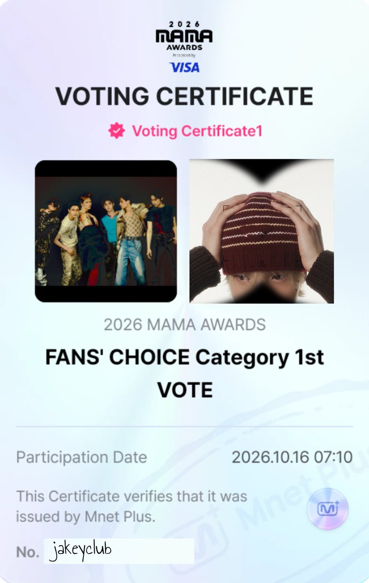 jakeyclub's tweet photo. DAY 5 🗳️ make sure to cast your votes for ENHYPEN on Mnet Plus app!

Vote #ENHYPEN on #2026MAMAVOTE https://t.co/zFDH8OzVWK
