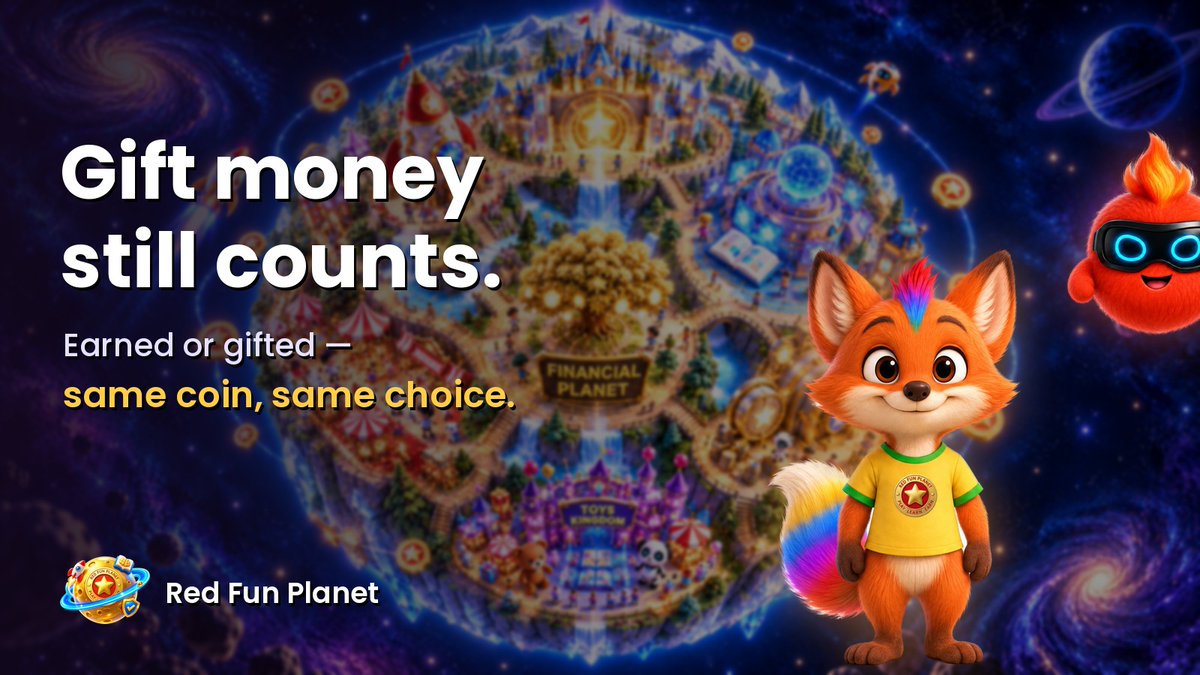 RedFunPlanet's tweet photo. Ang bao money feels "free" — but a coin earned and a coin gifted spend the same. 🧧

Before the next red packet or birthday gift, ask together: "What is this for?"

Parents, how do you talk about gift money at home?

#RedFunPlanet #KidsAndMoney https://t.co/hBD1BSIHsM