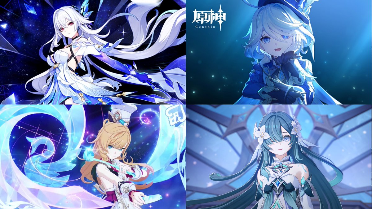 sea_game_ch's tweet photo. 今の凍結パーティがキャラ性能・ビジュ
全て込み込みで、もっとも好きな編成なんだよなぁ https://t.co/utZOF0OMlY