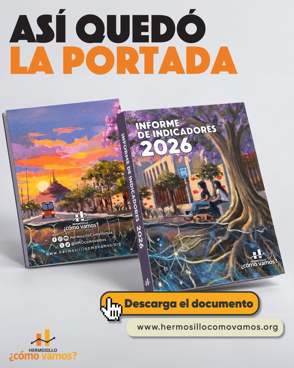 hmocomovamos's tweet photo. 🎨 Conoce a la artista detrás de la portada de nuestro Informe de Indicadores 2026.

Melissa Campa, en su obra “Raíces”, imagina una ciudad adaptada al calor, conectada con su entorno y con más espacio para la vegetación nativa. 

Descubre más:
🔽 https://t.co/O4SNAzB2p9
#IDI2026 https://t.co/SCEXObt7n9