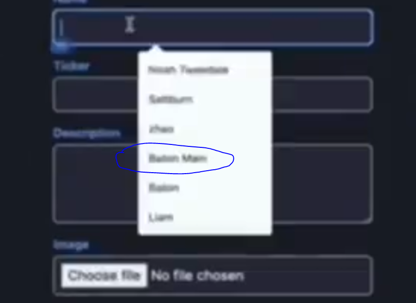 TobiasJochike's tweet photo. Pumpfun gave us a character in their introduction video 2 years ago and no one ever noticed 

1 second in, the auto fill shows 'Baton Man', named after pumps parent company Baton Corporation 

Never been tokenized, pumpfun hidden mascot / character?

https://t.co/LQwr7sgIi6 https://t.co/HcNMz2EVeW