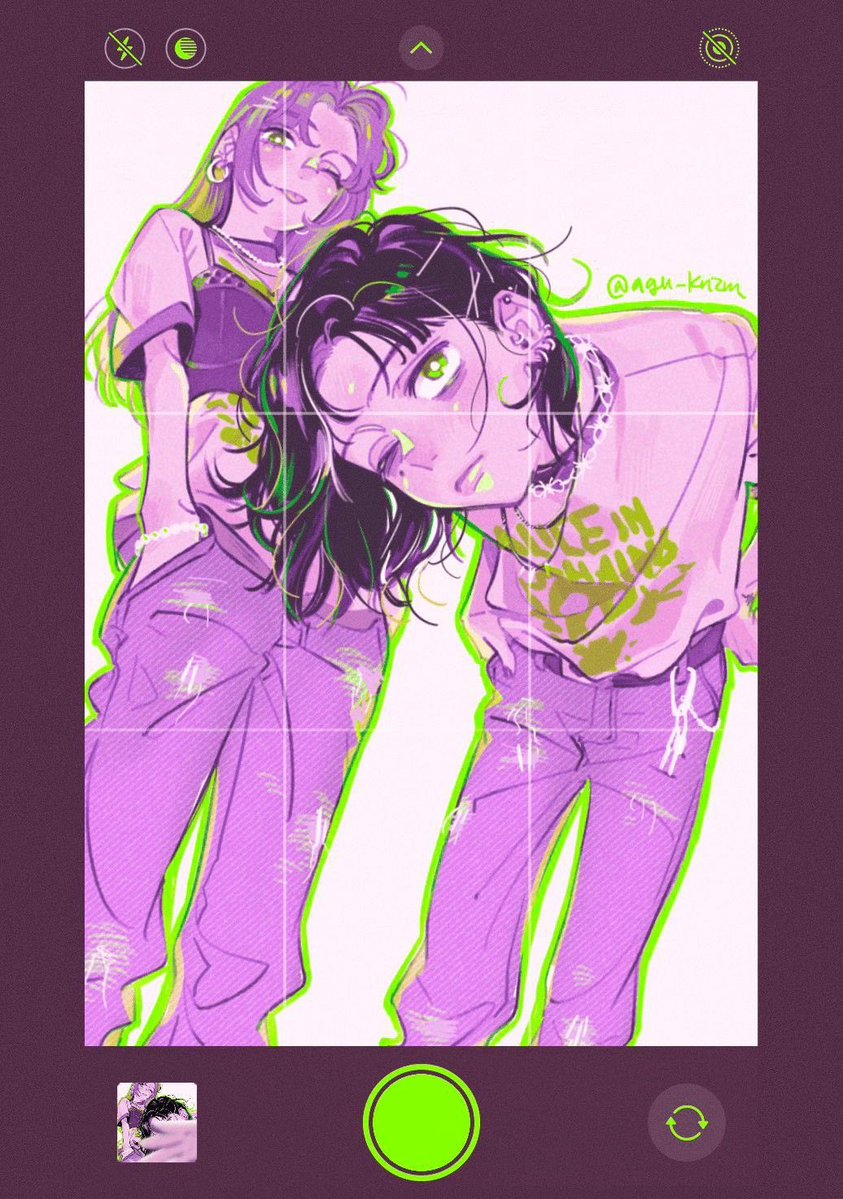 mitsuayanation's tweet photo. purple x green https://t.co/ckVBpReT7u