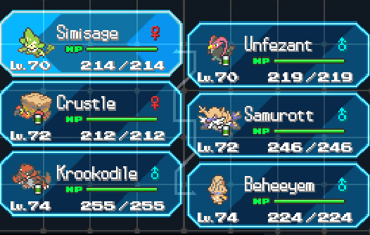 vicebonecrush's tweet photo. pokemon black finalizado! crustle e krookodile carregaram, mas gostei de todos da equipe https://t.co/W8xZJFMghN