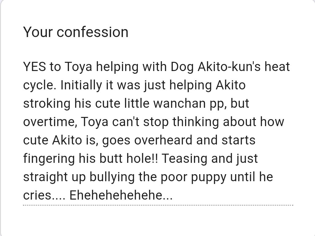 touakiconfess's tweet photo. ☕️ × 🐶🥞

"YES to Toya helping with Dog Akito-kun's heat cycle...." https://t.co/l31NxWGaQM