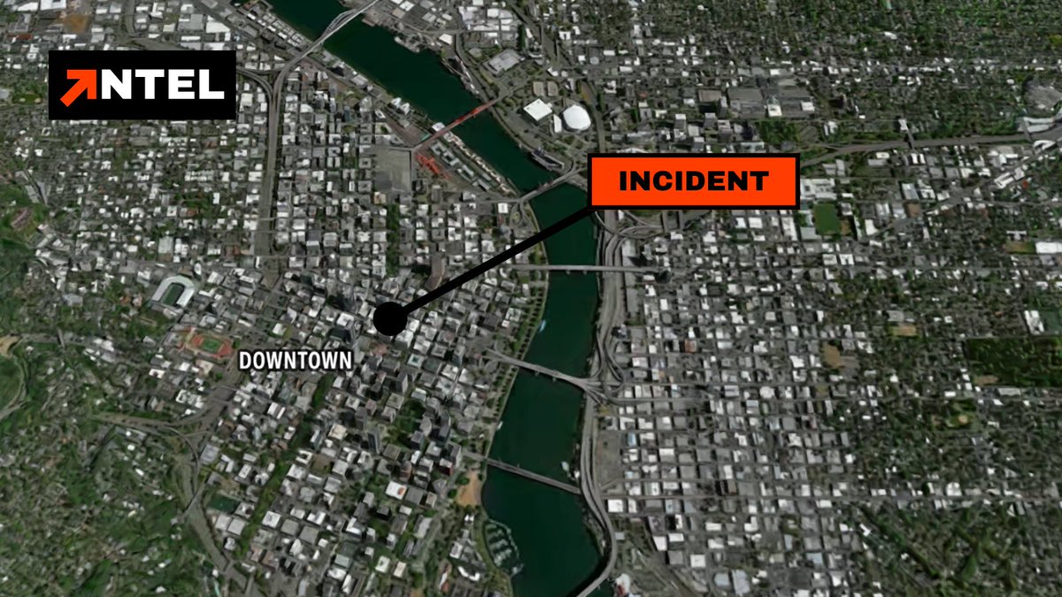 IntelPointAlert's tweet photo. BREAKING: 3 victims reported in Downtown Portland, Oregon in 'traumatic scene' (KATU2) https://t.co/qzssrJ43Tw