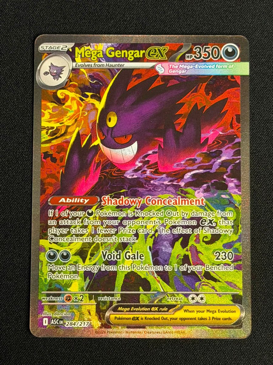 DavidAdamsmmo's tweet photo. LTS - Mega Gengar ex 
$750 shipped 

DM if interested 🤝 https://t.co/zBn6mpi0Rw