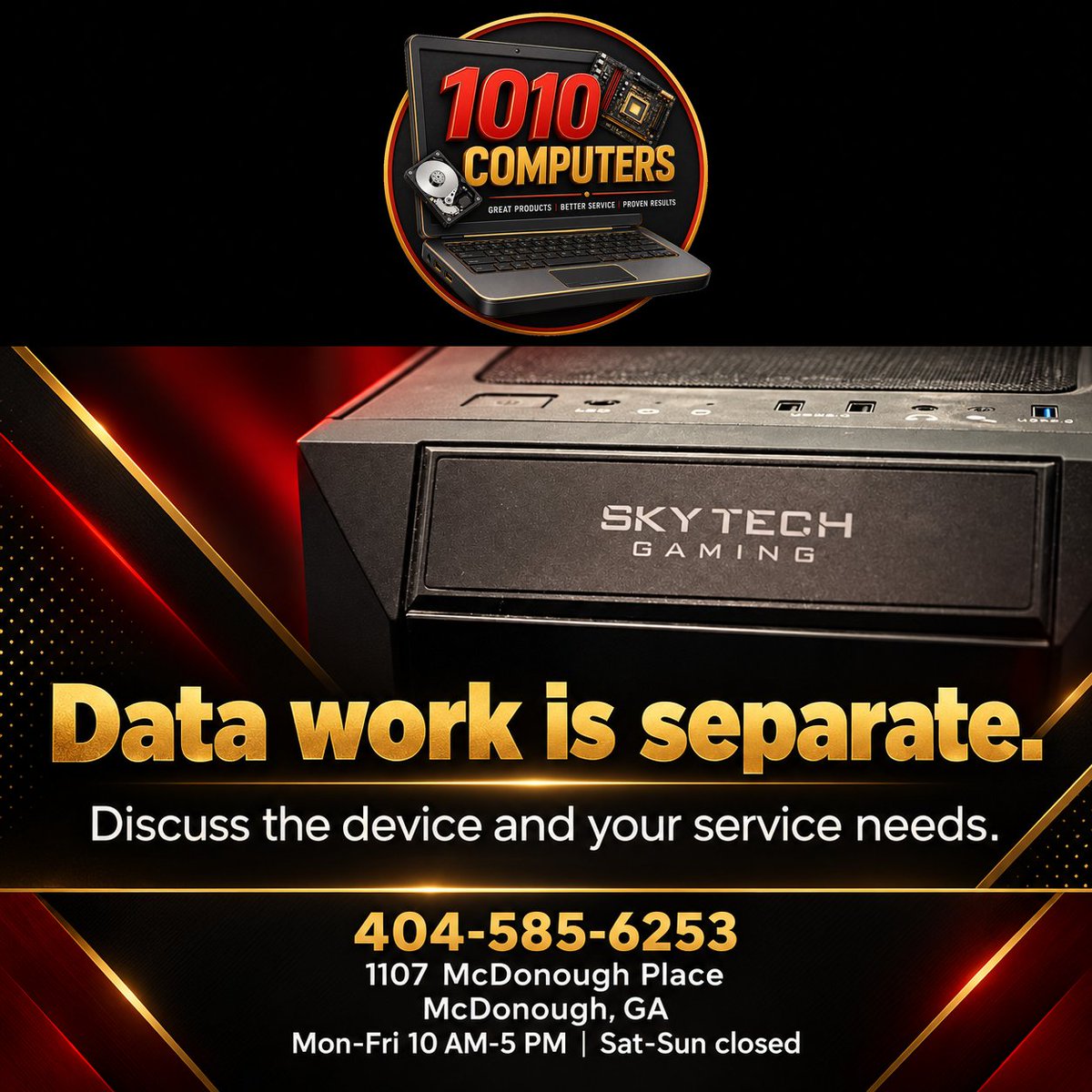 1010Computers's tweet photo. Message:
An OS reinstall does not include every app or file.

Contact Info:
1010Computers
1107 McDonough Place
404-585-6253

Service Area:
McDonough, Hampton &amp; Stockbridge; other South Atlanta locations by quote

Hashtags:
#ComputerRepair #McDonoughGA https://t.co/t5LzObCgFC