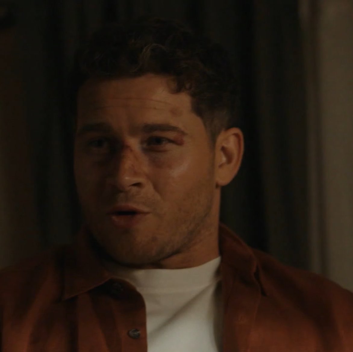 buckitallup's tweet photo. chris saying he wants to give theo a race car and buck and eddie’s fond faces :( they’re a family your honour https://t.co/AjSIVsPSQe