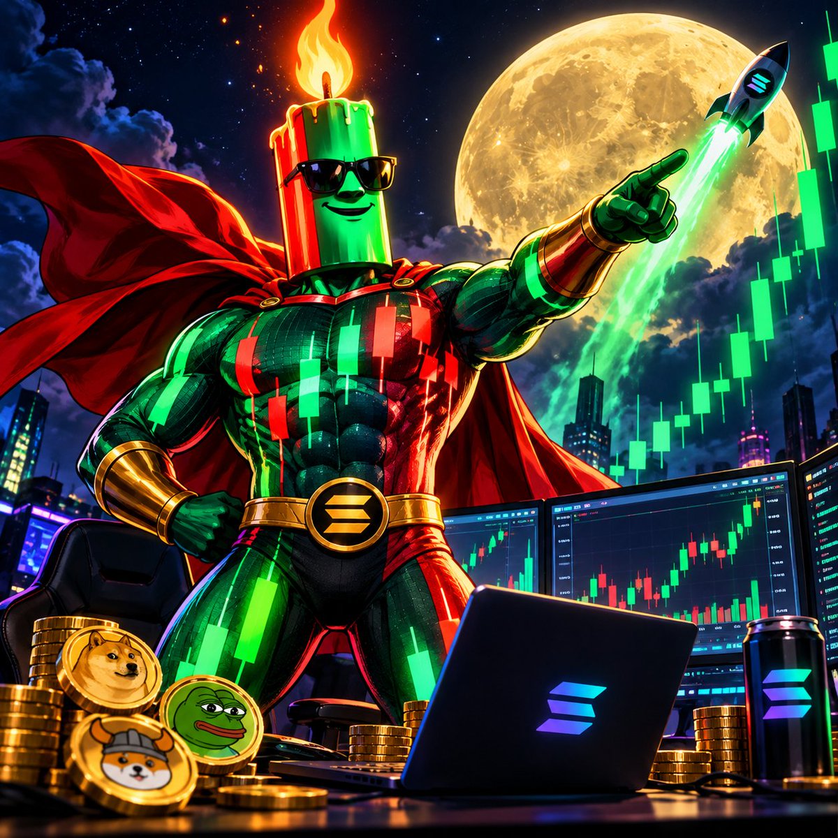 Doyouevenhbb's tweet photo. 🕯️🦸 CANDLEMAN 🦸‍♂️

The hero nobody asked for, but every degen deserves. Born in a green candle, raised by red ones, and traumatized by every rug pull in Solana history. 💀

When the chart goes red, Candleman cries in silence. When it goes green, he suddenly becomes a financial genius. 📈🧠

His enemies? Paper hands, jeets, and that one whale who dumps the second you buy in.

His superpowers? Buying the top, selling the bottom, and watching a 100x coin while sitting on the sidelines. 😭

He doesn't need a girlfriend. He needs volume.
He doesn't need sleep. He needs liquidity.
He doesn't need therapy. He needs his portfolio to recover.
🕯️ ONE CANDLE TO RULE THEM ALL.
🚀 ONE PUMP TO CHANGE HIS LIFE.
💀 ONE RED CANDLE TO END IT ALL.
CANDLEMAN IS HERE. The charts will never be the same.

Not financial advice. He's literally a candle. 🕯️😂