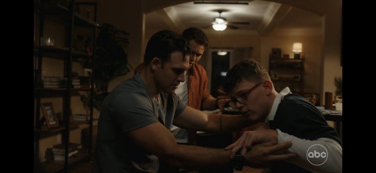 buckitallup's tweet photo. BOTH BUCK AND EDDIE IMMEDIATELY RUNNING TO CHRIS WHEN HE FALLS THOSE ARE HIS TWO DADS 😭😭😭 https://t.co/3WehOwfuME
