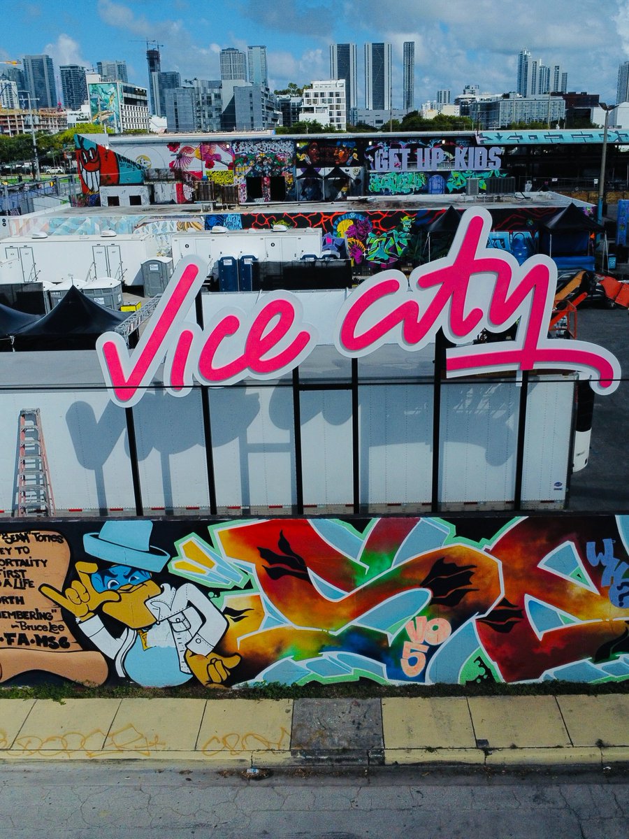 iGrandTheftAuto's tweet photo. Vice City sign spotted going up in Wynwood today!

III Points is this weekend and one of its parties is called “Welcome to Vice City,” so this looks like festival branding. Doesn’t seem like Rockstar is involved.

📍 Mana Wynwood Convention Center

📸 @/depotmsa on Instagram https://t.co/pTyIfHKGnN