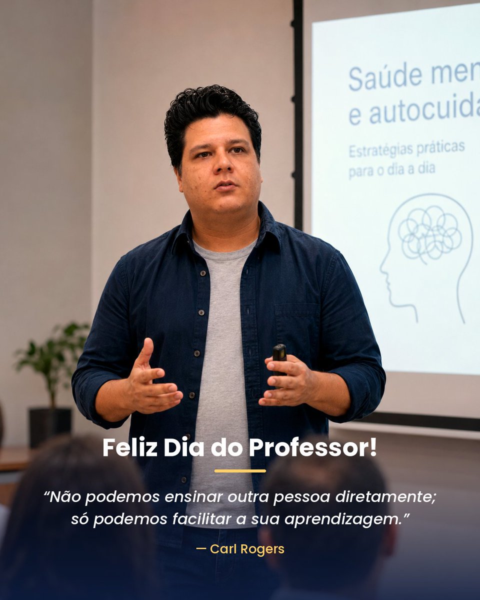 espjornadadoser's tweet photo. Ensinar é confiar na capacidade do outro de aprender. Inspirado em Carl Rogers, celebro os professores que compartilham saberes, acolhem singularidades e facilitam caminhos de autonomia e desenvolvimento humano.
Feliz Dia do Professor!
#DiaDoProfessor #CarlRogers https://t.co/PkijgrLQru