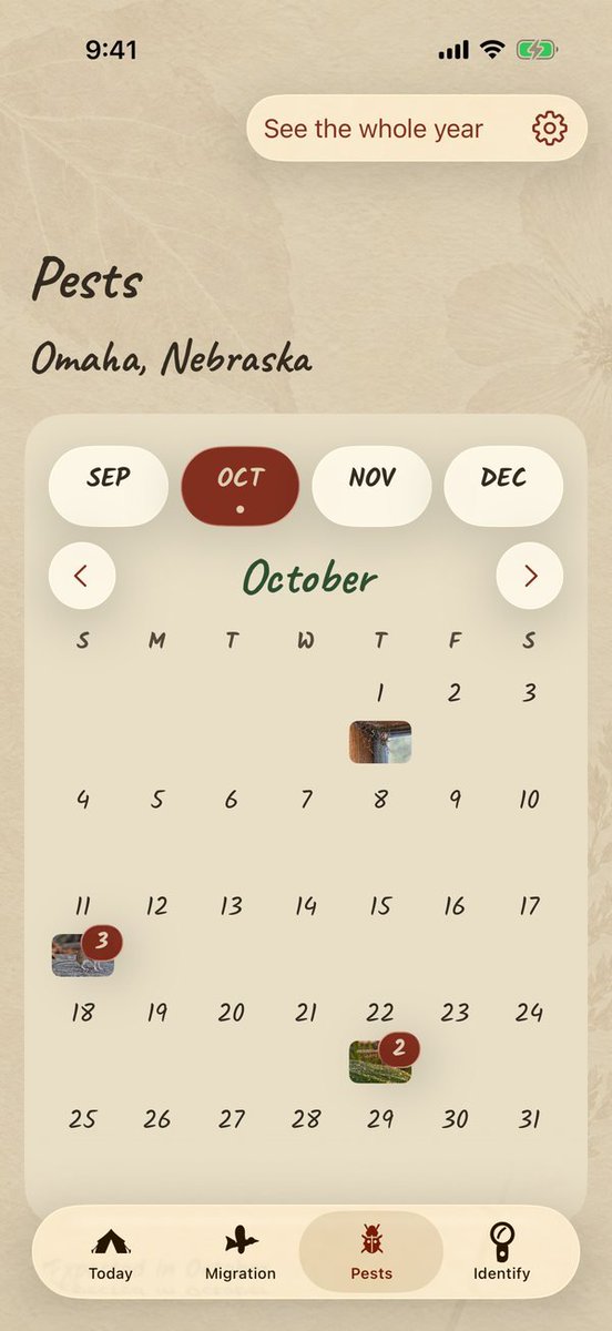 Carat_IntlLLC's tweet photo. October pests are already on the calendar for your county. Backporch Almanac shows what shows up when, plus frost pollen and migration. Coming soon.
https://t.co/3NFBFX0Vty
#BackporchAlmanac #Gardening #Pests #ComingSoon #iPhone https://t.co/KmjYMAKzBT