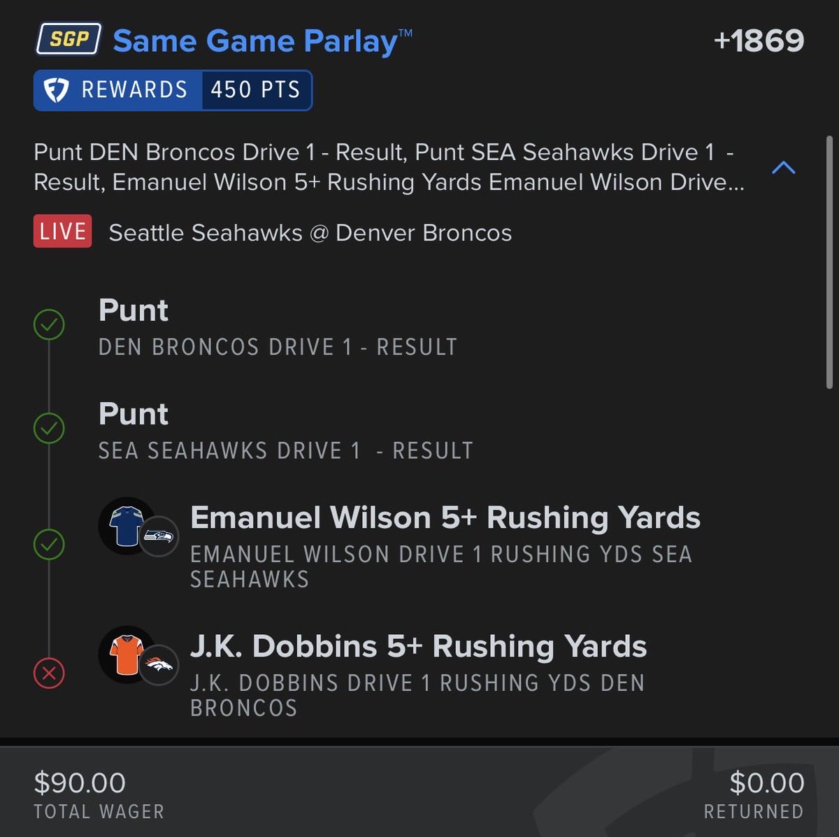 ParlayTrailKing's tweet photo. Should we ban JK dobbins?😒 https://t.co/A3IRCxrcsb