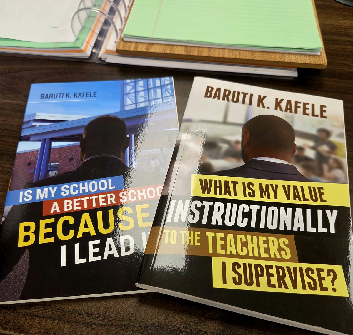 Prin_Blackshear's tweet photo. Surprising visit from Ms. Russ today &amp; she brought bangers to add to my leadership collection! Can't wait to join you at the New Principal Academy 💜🖤 https://t.co/3WRHJlO84l