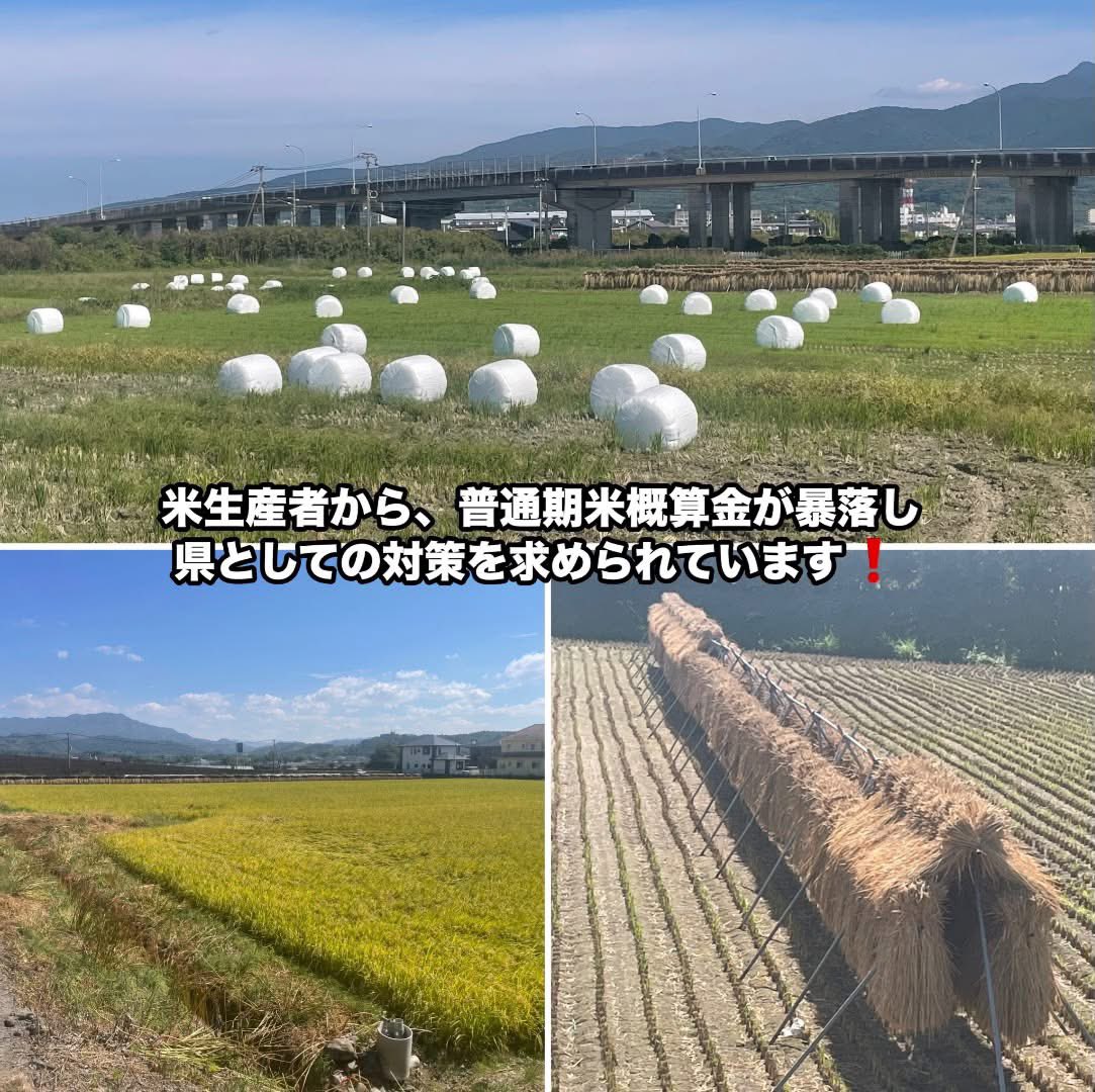 love_evoque's tweet photo. 10月15日 木曜日
米生産者の皆様から、「概算金が大きく下がり、大変です」という声が寄せられています。
肥料・燃料が高騰する一方、概算金の大幅下落。生産継続に不安が広がっています❗️

県へ、独自予算による価格差補填や緊急給付金の支給を提言していきます‼️

※ 昼食は、ながみねラーメン🍜^ ^ https://t.co/2s19nLcKln