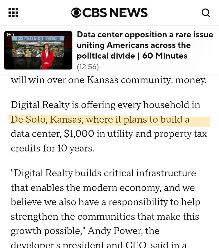 AAuntiem's tweet photo. @TyMastersonKS You must be talking about the 1400 acre data center https://t.co/GNtw8Gbw00