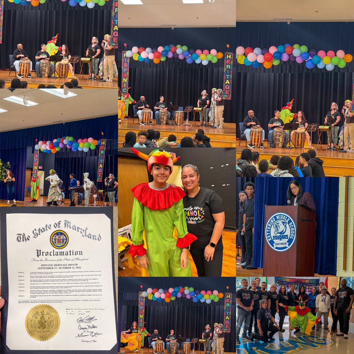 KetteringMiddle's tweet photo. Special thank you to our guests:

Semilla Cultural – Performers
Betsy Ramirez – Education Liaison
Cassandra De la Cruz – Latino Affairs Liaison
Jane Tarwacki – Immersion Programs Supervisor
Idelisse Muñoz – Owner, Pura Cepa (food sponsor)

#HispanicHeritageMonth #pgcps https://t.co/PiazXg2aI0