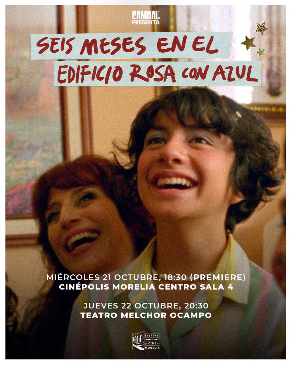 cineCANIBAL's tweet photo. 'Chicas Tristes' y '6 meses en el edificio rosa con azul' presentándose por primera vez en México dentro de la competencia oficial del Festival de Morelia. ¡No te las pierdas! @FICM https://t.co/2ojPnHXTZC