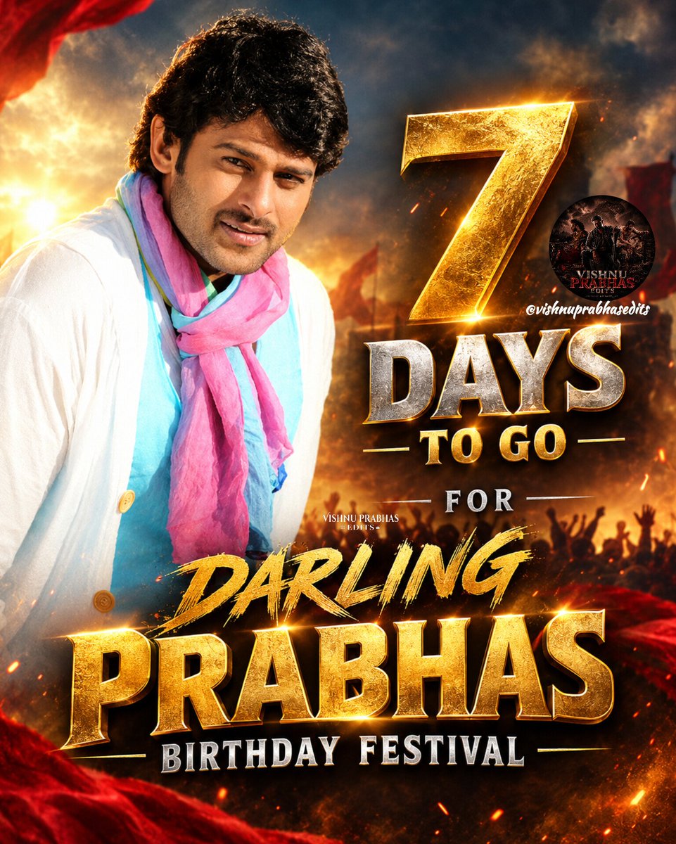 vishnuuprabhas's tweet photo. 7 Days To Go For Darling PRABHAS Birthday Festival ❤️😍

#Prabhas https://t.co/zrYmcHSDIX