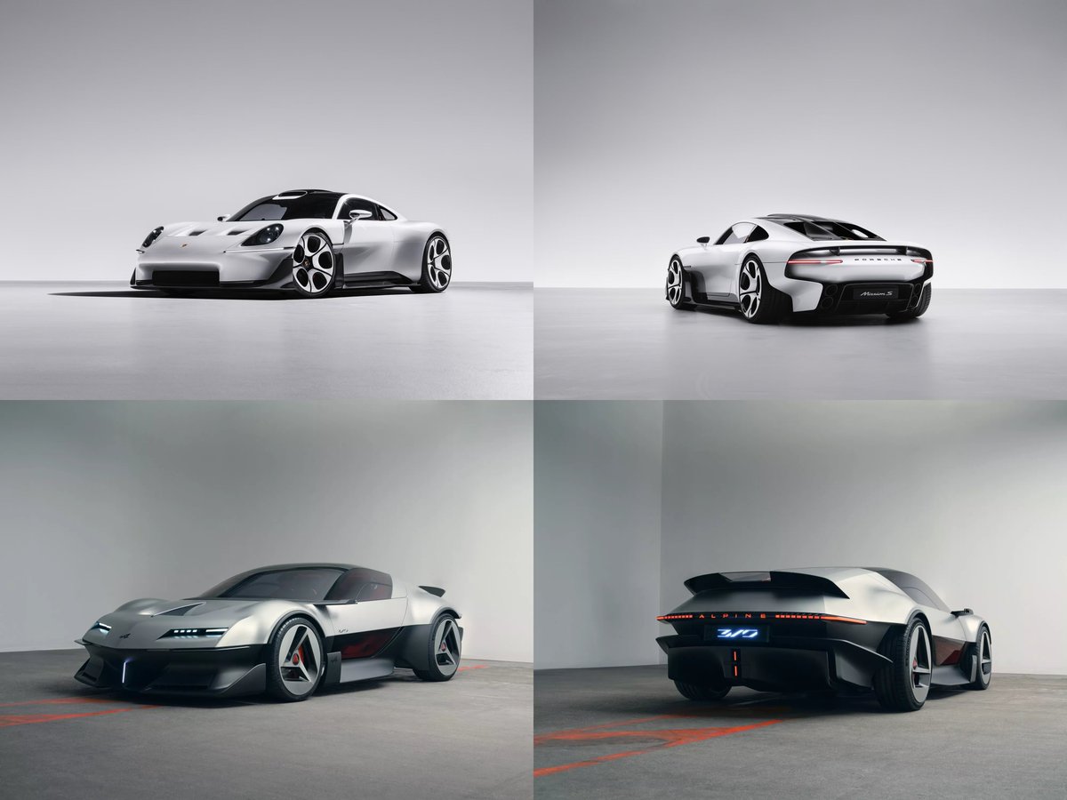intocryptoast's tweet photo. daaamn.. 2 amazing looking cars revealed today
The Porsche Mission S and the Alpine A310 https://t.co/7m3yhCcpUA