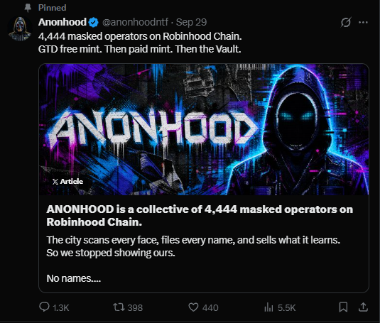 Anonhoodnft's tweet photo. https://t.co/cHmVL2UQ0t