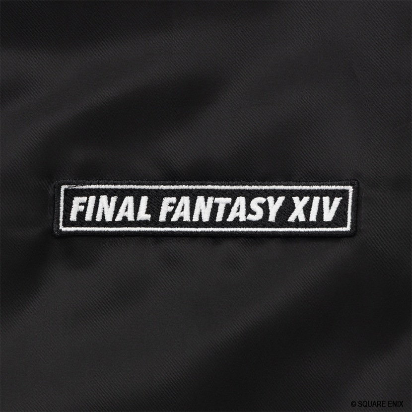SQEX_eSTORE's tweet photo. 【本日発売】『ファイナルファンタジーXIV』より、ガーロンド・アイアンワークスデザインのボマージャケットが発売！
背面の迫力あるアルファ刺繍、袖のガーロンド・アイアンワークスワッペン、胸元のロゴワッペンなど、細部までこだわり抜いたデザインです。#FF14
https://t.co/erT8EKB731 https://t.co/eS4ZwPGpBQ