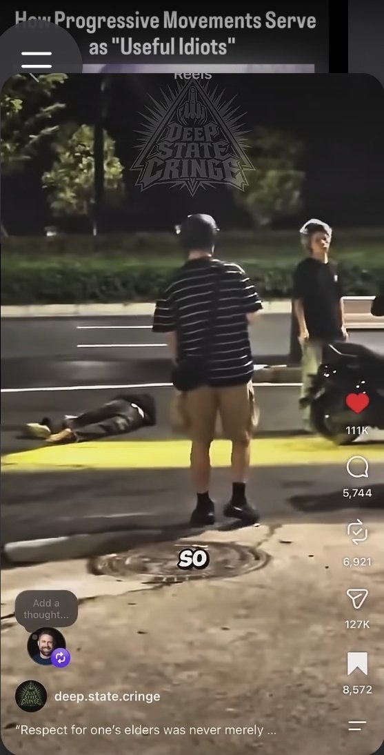 gntlflwr's tweet photo. https://t.co/09P7BdpwbG
Watch till the end! deep.state.cringe
How Progressive Movement Serve As Useful Idiots
#YoungsterLearningRespect #FlyingLesson #PavementPupil #FoldedGenZOmlette #WindowLickingToddler #GenXOGStrength https://t.co/psFWBRpEUH