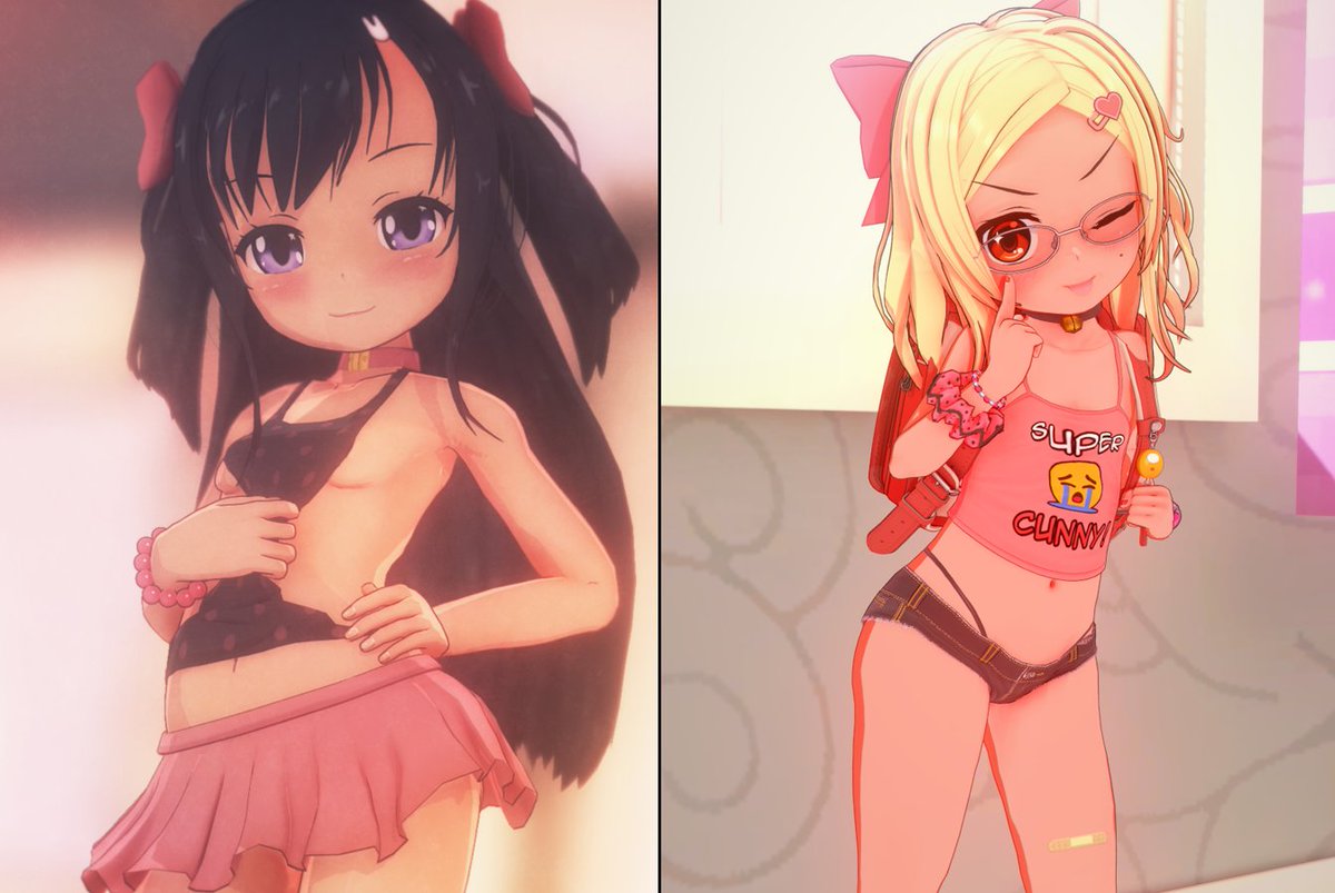 icemega5_n5's tweet photo. Left - Earlette (from MMD)
Right - Barako (from Koikatsu) https://t.co/NpaU2I7vOG