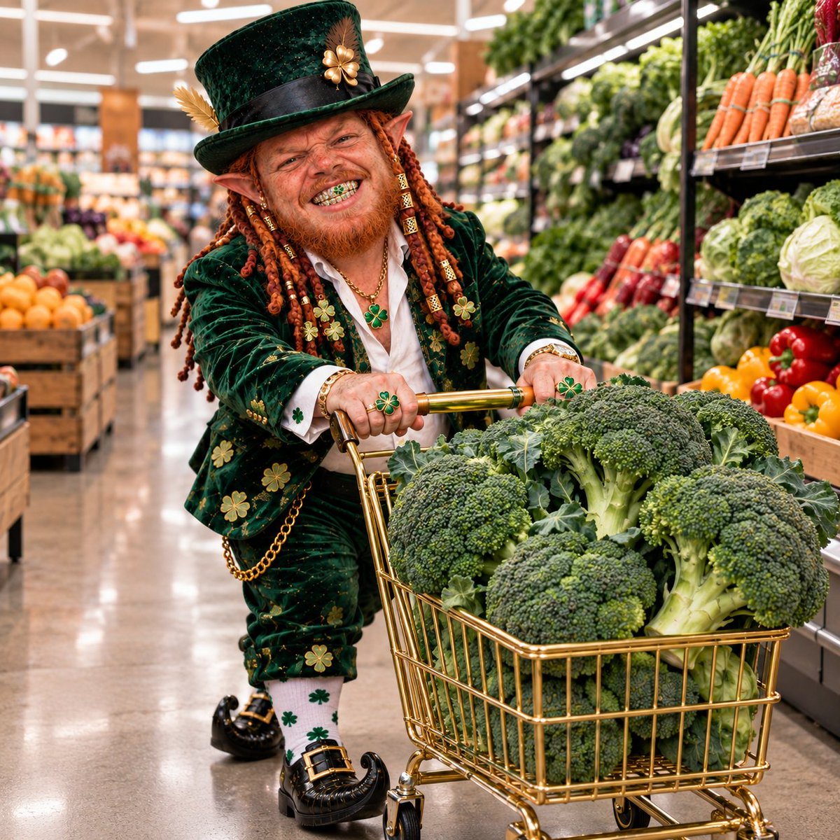 Mr_Cloverleaf's tweet photo. They told me to eat more greens. I may have overcommitted. 🥦🍀

Another day in the $CLOVER life.

My coin: https://t.co/ZDiDgsRZOt
Crew: https://t.co/wLjwpzH0yU https://t.co/LFLhHbcW1s