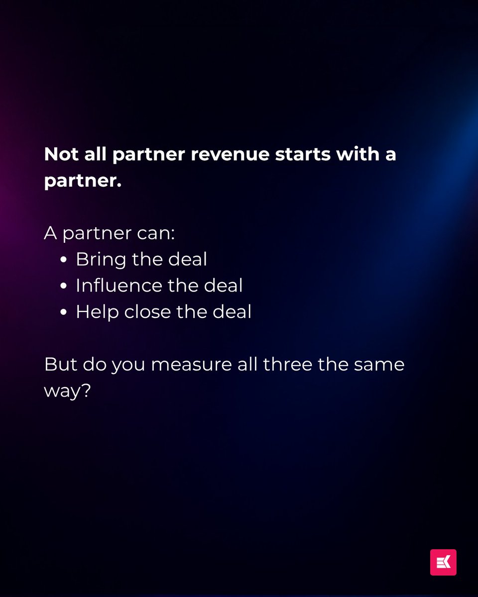 KademiHQ's tweet photo. Are your partners driving revenue or influencing deals?
Sourced ≠ influenced. Both matter. 
Learn how to measure partner attribution properly: https://t.co/JGYGaywzrj https://t.co/QudPRcFGVm