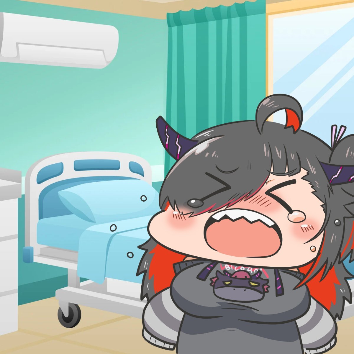 momomochan315's tweet photo. おぎゃあ🍼おれだよ💜

おれはみんなの前に出る時にはリアルアバターくんの身体を借りなきゃいけないんだけど、なんか昨日かってにバリウム検査？受けたらしくてお腹がめっちゃ重い感じする……😢
あと辛いものも結構食べたっぽい…ゆるせん……😈体調悪😈

#おはようVtuber
#新人Vtuberお探しですか https://t.co/lBBih9KEJt