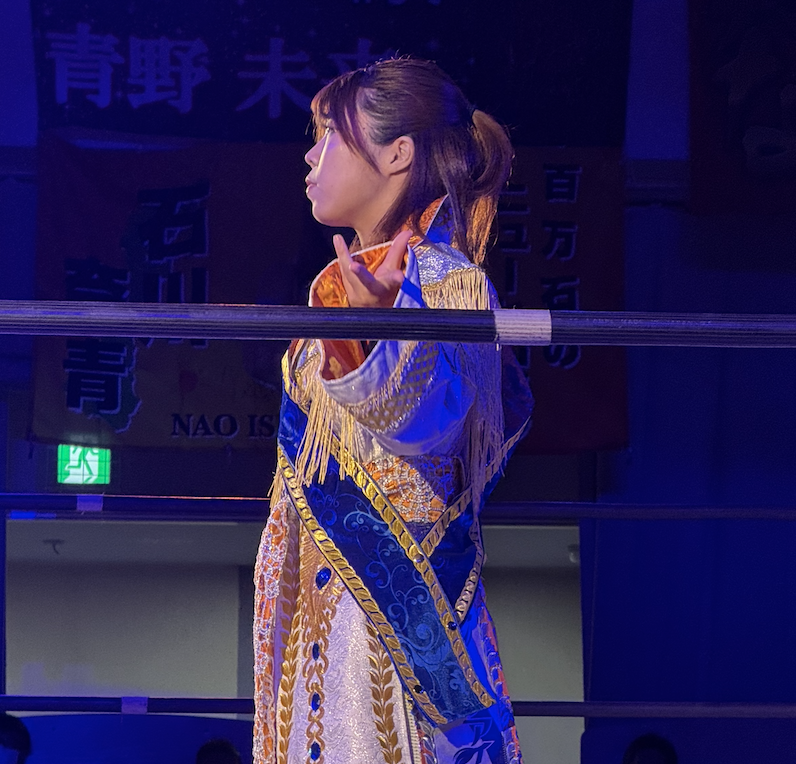 StrollCam's tweet photo. MARIGOLD SHINING ATTACK – TAG 14
2026.6.20 – Korakuen Hall

Still rooting for Nao Ishikawa 🌟💙

#石川奈青 #Marigold #マリーゴールド #後楽園ホール https://t.co/varRTDlK2L