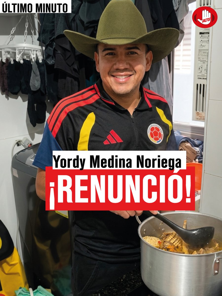 PlataformaALTO's tweet photo. RENUNCIÓ Yordy Medina Noriega,  jefe de comunicaciones de la @AgenciaTierras tras aparecer en un video cocinando un armadillo, una especie en grave peligro. 
Gracias, desde Plataforma ALTO por ayudarnos a darle voz a los animales, en especial a las especies silvestres en peligro por la caza y destrucción de su hábitat. 

La directora de la agencia, @linamariagarri1, aceptó su renuncia. Medina Noriega estuvo apenas 45 días en la entidad. Ahora inicia una investigación por parte de la Procuraduría, y se espera que también una investigación penal.
