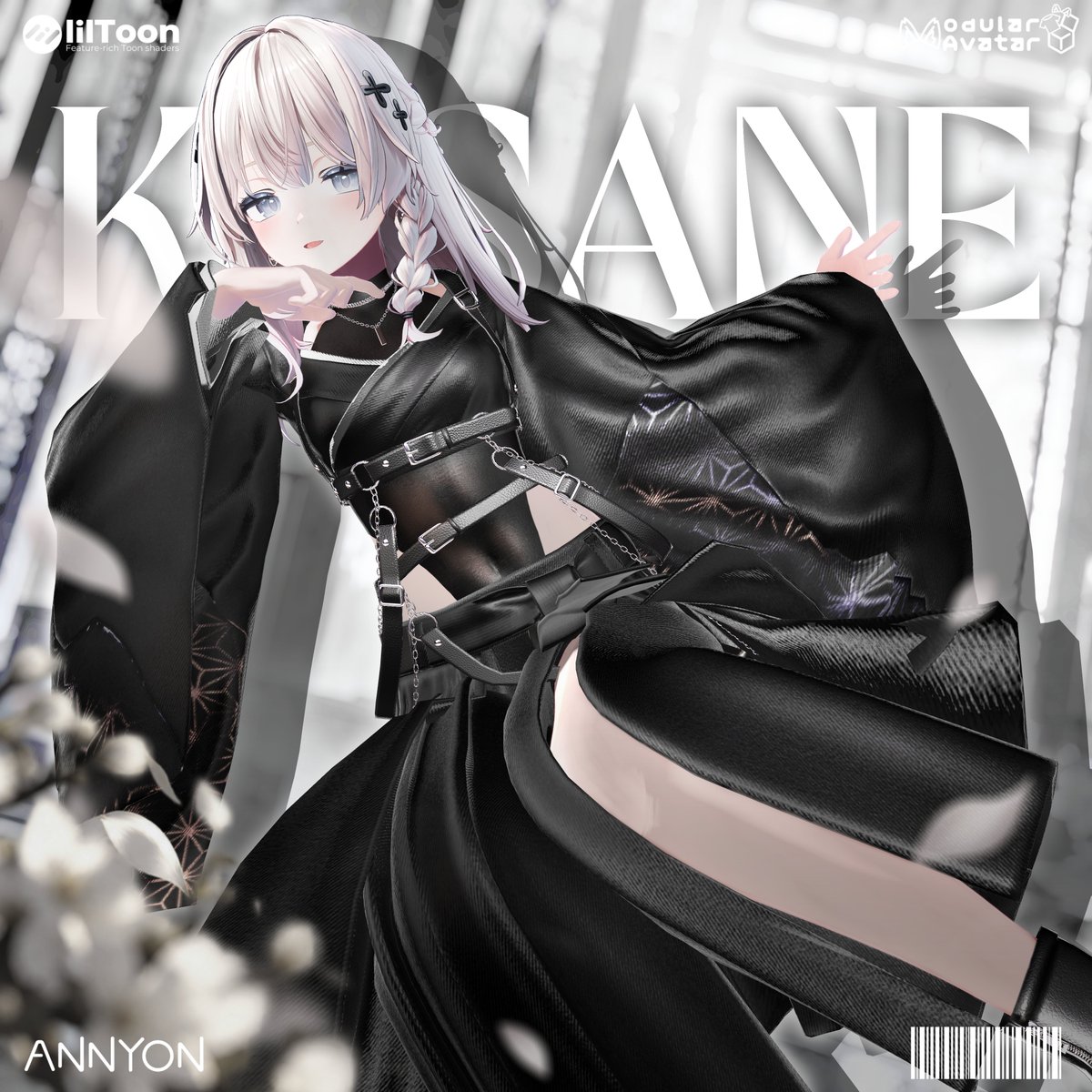 ANNYON_3D's tweet photo. 🎊🖤 新作衣装『KASANE』販売開始！ 🖤🎊

⛩️ 和の優雅さ × クールな色気 ⛩️

新作和モダン衣装『KASANE』リリース✨
URL:https://t.co/Dv374igrag

🎁 リリース記念プレゼント企画！

🖤 抽選で3名様にプレゼント
🔥 さらにリリースからBOOTHのスキ300増えるごとに当選者＋1名！
【応募方法】
🎀 この投稿をRP＆いいね
🎀 Xをフォロー
🎀 BOOTHをフォロー＆商品をスキ❤️

✨ 引用RPで当選確率UP！
⏰ 応募締切：10月19日(月) 12:00
#VRChat #ANNYON_3D