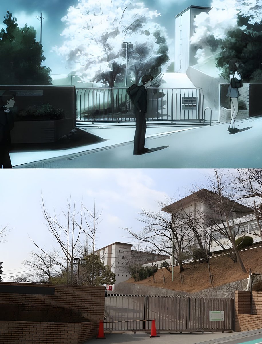 SomosKudasai's tweet photo. La preparatoria Nishinomiya Kita, el famoso colegio de la vida real que sirvió de modelo para La melancolía de Haruhi Suzumiya, abrirá sus puertas por ÚLTIMA vez con su nombre original antes de cambiar de denominación de forma definitiva a inicios de 2027.

Debido a la baja de natalidad en Japón, la escuela se fusionó con otra institución, y para despedir la marca histórica y celebrar los 20 años del anime, organizaron un recorrido especial con experiencias de realidad aumentada por unos 6.50 dólares la entrada.