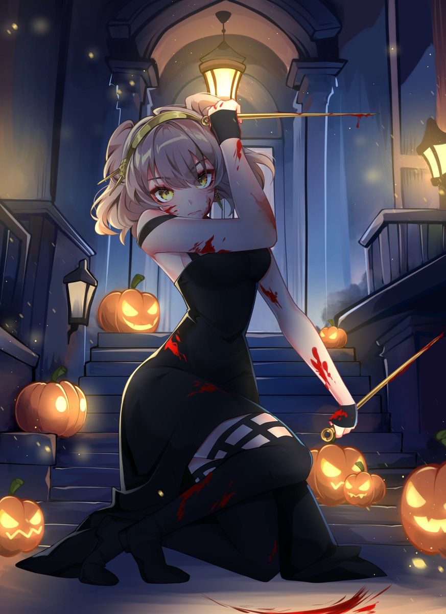 CinderennaVT's tweet photo. may i have the honor of taking your life? 🔪🎃

ᰔ #CinderennaArt https://t.co/fgXvdD51TX