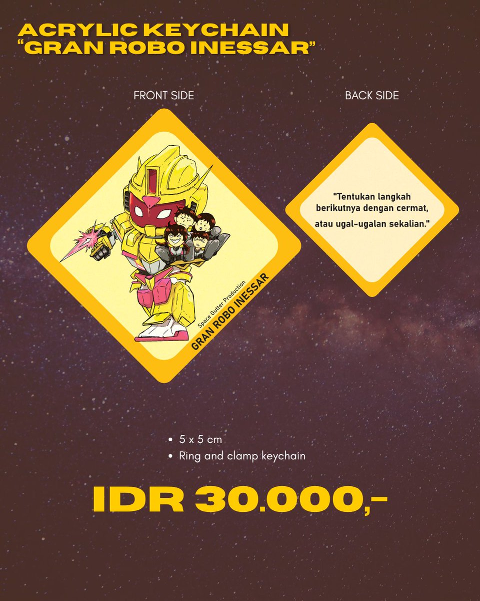 space_gutter's tweet photo. Satu keluarga harus melawan anjing besi raksasa? Sudah pasti harus bareng [Gran Robo Inessar]! 

Amankan koleksi oneshot dan gantungan kuncinya! https://t.co/5V8iu2nL57