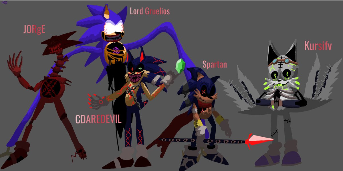 JustAIdiot5465's tweet photo. Rexeverse Contributor Exe's!

JORgE by maybeahornacle
Lord Gruelios by t.tnetworkthe3rd.
CDAREDEVIL, Spartan, &amp; Kursifv by steelkrushshoulders

#sonicexe #sonicexecommunity #exeoc https://t.co/AatVcDFs9b