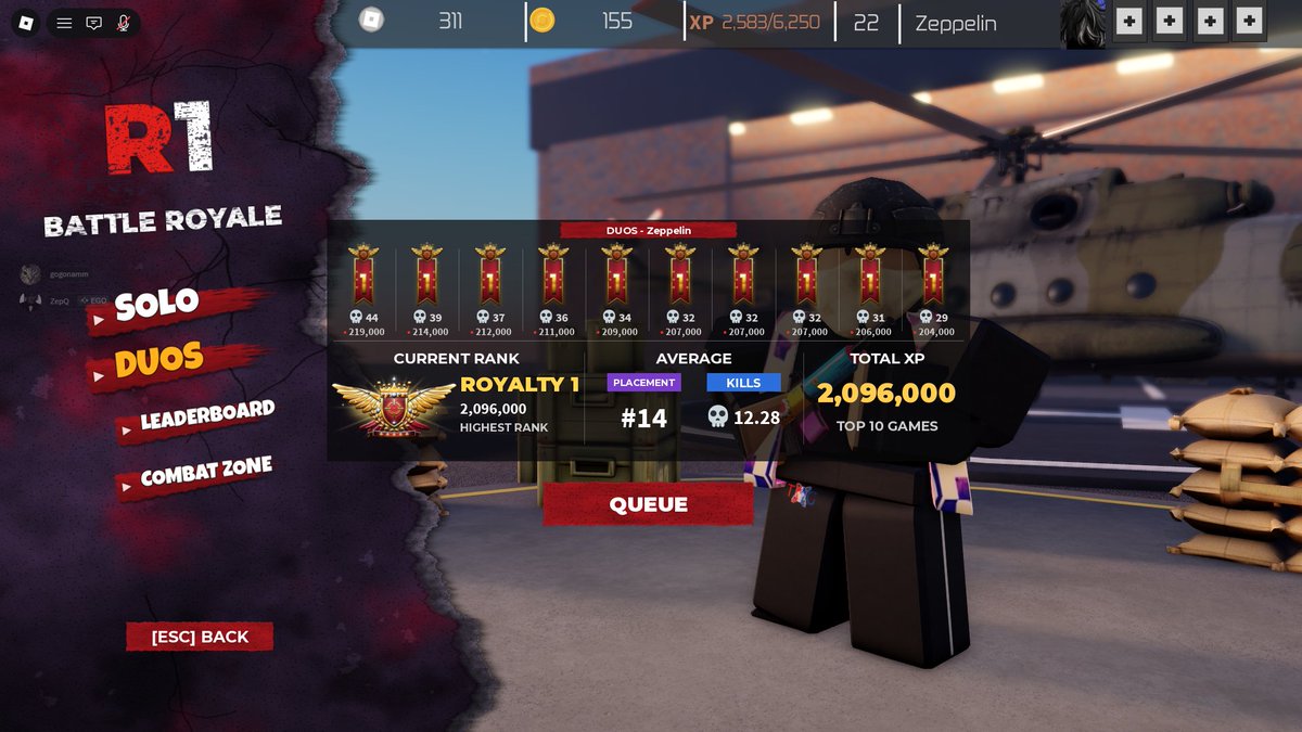 ZeppelinSixk's tweet photo. @R1BattleRoyale This is insanely fun! Thx for creating it. Im addicted now, it's seriously so much fun. @R1BattleRoyale https://t.co/A4eu5PVwsH