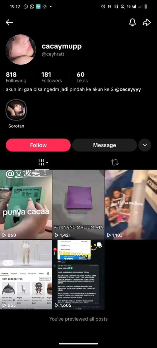 idberrysun_'s tweet photo. 📢 HELP RT PLEASE 📢 

‼️BOCIL SCAMMER CORBALL DI TIK TOK‼️

Siapapun, kalo ni bocil ada nge-Dm kalian di tiktok jangan percaya plis. Semua coer yang komen di vt tt ku pada di dm sama dia buat nawarin corball yang JELAS JELAS ITU SUS BGT. Takutnya coer yang awam kejebak sama dia. https://t.co/krMIo69eJo