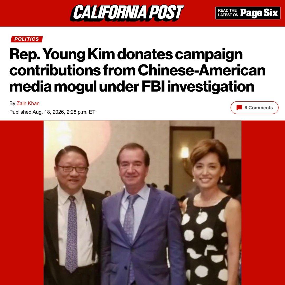 TeamCalvert's tweet photo. Young Kim took thousands of dollars from a Chinese Communist Party foreign agent under FBI investigation for foreign influence. She didn't just take the cash once, she took it twice! Kim only gave the cash back when the press called. Voters keep asking, why did she wait? https://t.co/0xdFRYmhj2