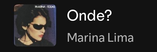 linehrst's tweet photo. top músicas que me amaldiçoam e por algum motivo todas são da marina https://t.co/Z0jDy128Mt