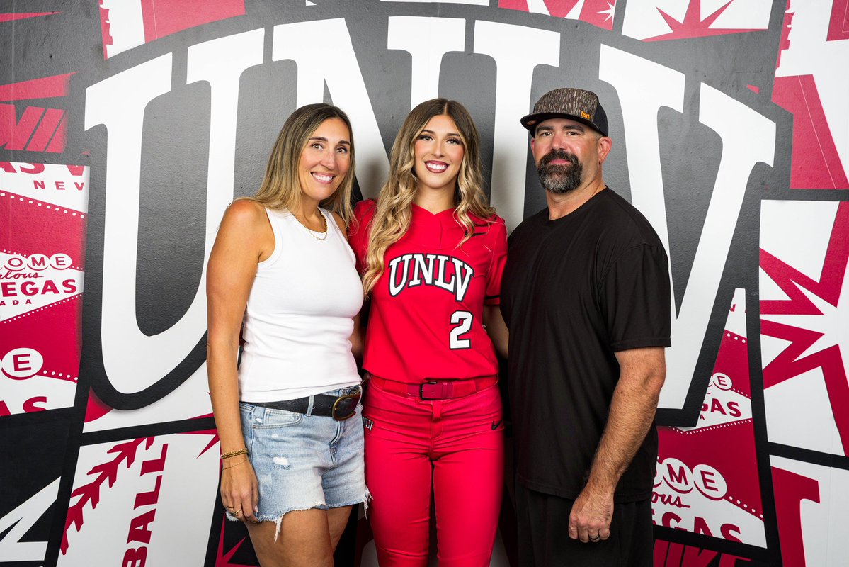 ArdenVines2028's tweet photo. 702 HERE I COME !!♥️🖤

So excited to announce that I've verbally committed to the University of Nevada, Las Vegas (UNLV) to continue my academic and softball career! I'm beyond grateful for this amazing opportunity and can't wait for what's ahead.

Thank you to everyone who has helped me throughout this journey and played a part in getting me to where I am today. Especially my parents, thank you. All the early mornings, late nights, sacrifices, and endless support... there aren't enough words to express how thankful I am for you guys. I wouldn't be here without you.

And to my coaches, this wouldn't have been possible without you. To have a support system like you and to feel so loved and believed in is such a blessing. What started out as a group of girls became a family, and I'm beyond thankful for every single one of you and everything you've done for me.

Thank you to everyone who has believed in me and been part of this journey. I'm so blessed to have such amazing people in my corner and so excited for this next chapter.

Special thanks to Coach Fox, Coach Jarvis and Coach Aresco for giving me this opportunity. Can’t wait to play for you guys!

GO REBELS!!🖤♥️

@UNLVSoftball @CASnobarVentoza @No_Sno19 @JessicaVentoza @Coach_Aresco