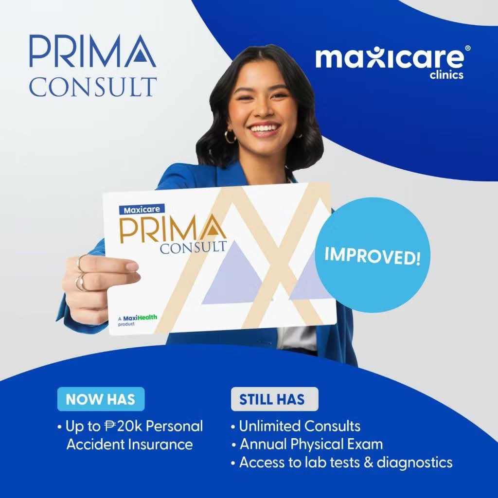 alluraxx's tweet photo. Sa mga hindi pa nakakaalam, may ganitong option pala sa Maxicare! 🥹✨ May unlimited consultations, annual physical exam, access to lab tests & diagnostics, plus up to ₱20K Personal Accident Insurance pa!

Parang worth i-check, lalo na kung naghahanap kayo ng healthcare option na pasok sa needs ninyo. 🫶🏻￼