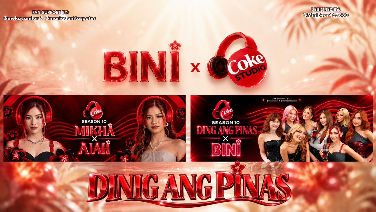 mekayanilor's tweet photo. Coke Studio Season 10 | Mekaya Fan Support

Fan Support by @mekayanilor &amp; @/mariadonitaspates (IG)
Designed by @MiniBear467880

🎧 LIKE and RT (no need to follow)
🎧 Show proof on DDAY
🎧 Loc: TBA
🎧 Limited onle pu https://t.co/1D3nW28aGo