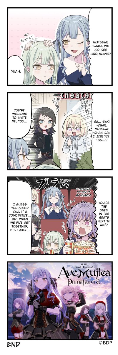 bangdream_en's tweet photo. A new chapter of #AveMujicaDesuwa drops!
🍿

#AveMujica https://t.co/mrZhR5eGBL