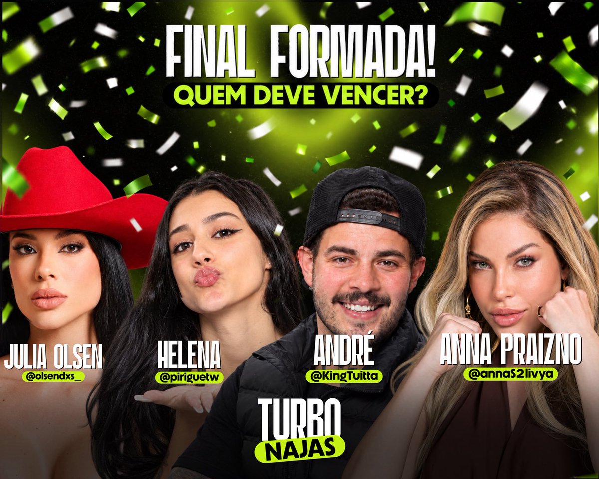 najassqd's tweet photo. 🐍 • FINAL TURBO NAJAS FORMADA!!

— QUEM DEVE VENCER? 🔥 VOTE NO LINK ABAIXO:

⛓️‍💥 https://t.co/hbY9zTp5VK

⏳ • TEMPO DE VOTAÇÃO: 10 MINUTOS. https://t.co/s9lTVNOjFV